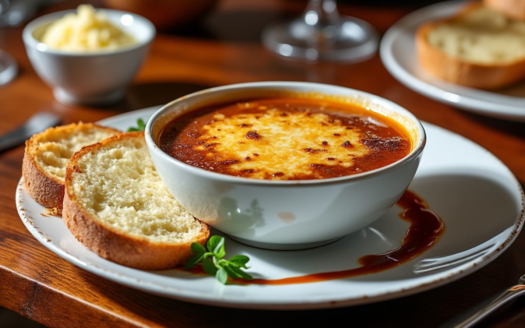 découvrez nos astuces pour sublimer une simple soupe à l'oignon et en faire un plat de luxe raffiné et gourmand.