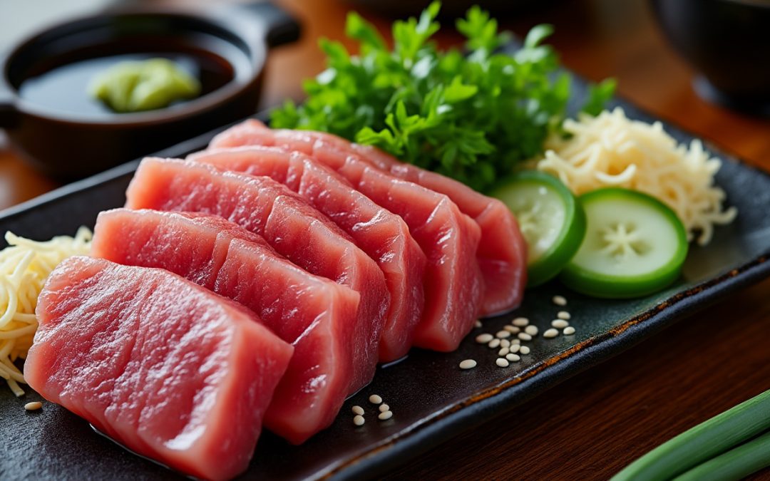 découvrez les secrets d'une préparation japonaise authentique pour un thon cru mariné savoureux et raffiné.